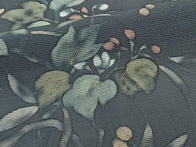 平和屋着物*夏物 訪問着 絽 ろうけつ染め 枝草花文 金彩 三越扱い 正絹 逸品 未使用 CABJ4097xi