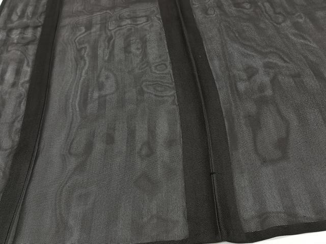 平和屋着物*夏物 色無地 紗 憲法黒茶色 正絹 逸品 未使用 CABJ4103xi