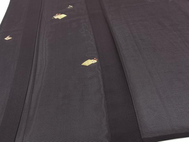 平和屋着物*夏物 訪問着 絽 駒刺繍 地紙草花文 金糸 高島屋扱い 正絹 逸品 CABJ4104xi