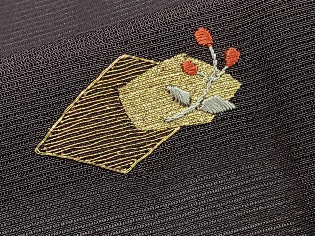 平和屋着物*夏物 訪問着 絽 駒刺繍 地紙草花文 金糸 高島屋扱い 正絹 逸品 CABJ4104xi