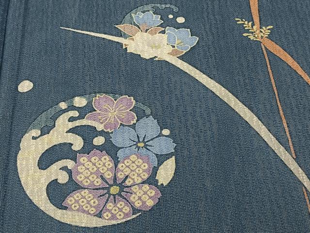 平和屋着物*夏物 訪問着 紋紗 草花丸文 正絹 逸品 CABJ4108xi