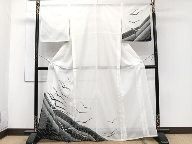 平和屋着物*夏物 訪問着 絽 飛鳥文 洗える着物 CABJ4118xi