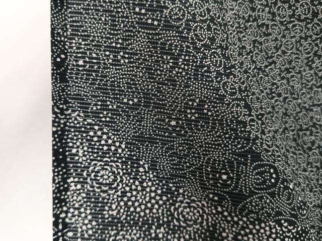 平和屋着物*夏物 江戸小紋 絽 北原寿永 寄せ小紋柄 黒地 正絹 逸品 CABJ4124xi