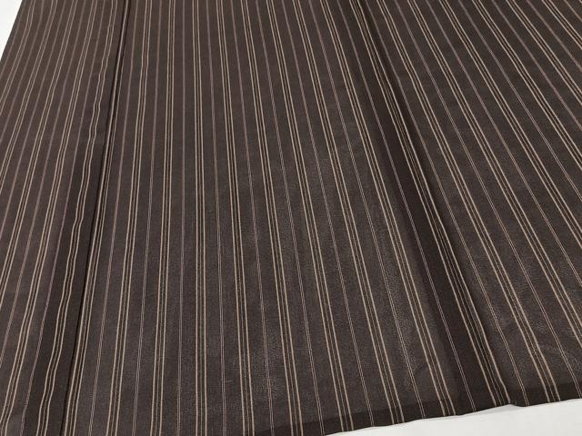 平和屋着物*夏物 紗紬 間道 ロング丈 正絹 逸品 CABJ4126xi
