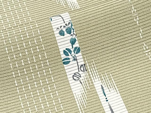 平和屋着物*夏物 小紋 絽 短冊草花文 正絹 逸品 CABJ4135xi