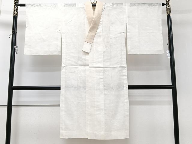 平和屋着物*夏物 長襦袢 枝草花紋紗 胡粉色 麻 逸品 CABJ4145xi