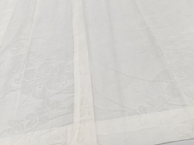 平和屋着物*夏物 長襦袢 枝草花紋紗 胡粉色 麻 逸品 CABJ4145xi