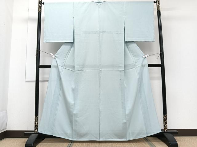 平和屋着物*夏物 色無地 絽 水色 正絹 逸品 CABJ4148xi