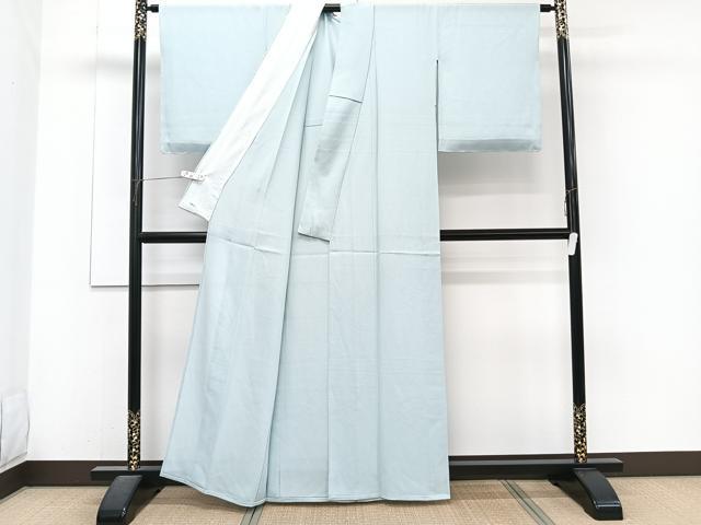 平和屋着物*夏物 色無地 絽 水色 正絹 逸品 CABJ4148xi