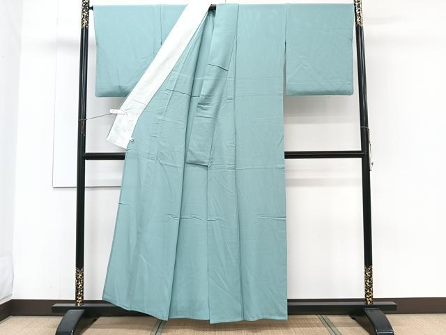 平和屋着物*夏物 色無地 絽 白群色 正絹 逸品 CABJ4153xi
