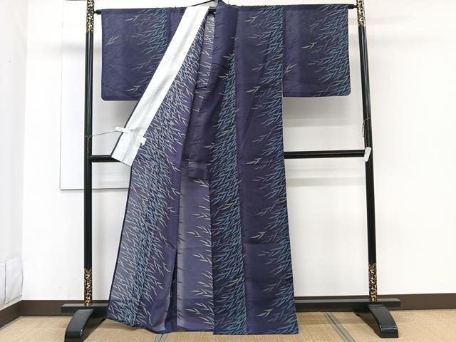 平和屋着物*夏物 小紋 紗 笹文 洗える着物 CABJ4170xi