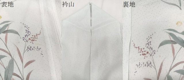 平和屋着物*夏物 訪問着 縦絽 枝草花文 洗える着物 CABJ4177xi