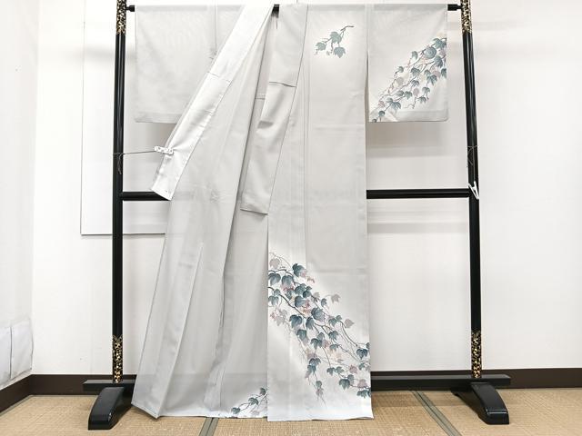 平和屋着物*夏物 訪問着 絽 葡萄蔦の葉文 洗える着物 CABJ4178xi