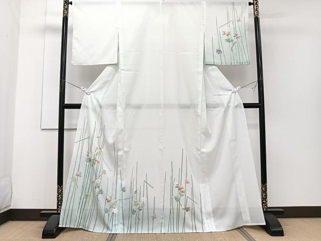 平和屋着物*夏物 訪問着 絽 枝草花文 洗える着物 CABJ4180xi