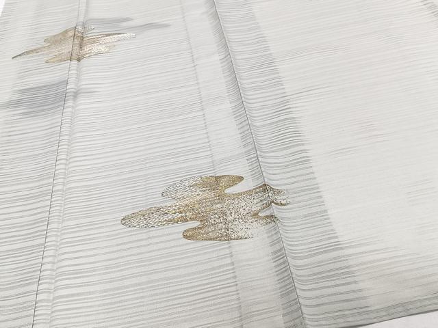 平和屋着物*夏物 訪問着 変わり絽 刺繍 雲取り文 金彩 正絹 逸品 CABJ4185xi