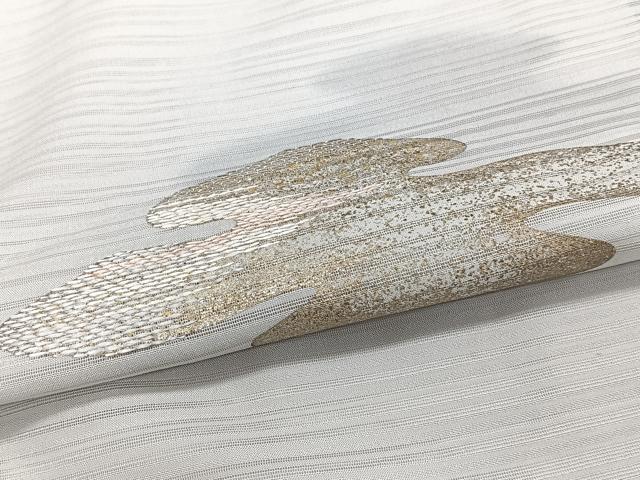 平和屋着物*夏物 訪問着 変わり絽 刺繍 雲取り文 金彩 正絹 逸品 CABJ4185xi