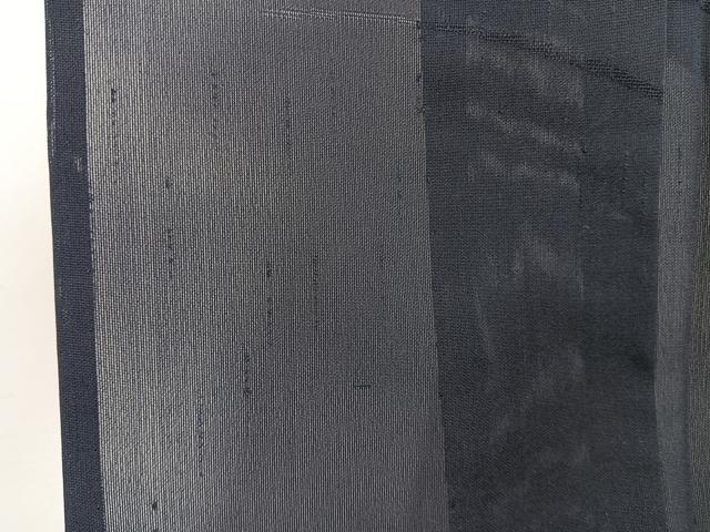 平和屋着物*夏物 色無地 楓紋紗 漆黒色 正絹 逸品 CABJ4186xi