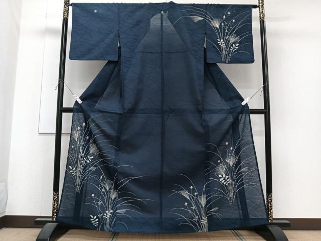 平和屋着物*夏物 訪問着 絽 芝紋紗 枝草蕾文 正絹 逸品 CABJ4190xi