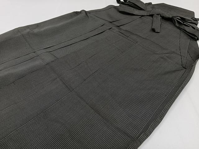 平和屋着物*夏物 男性 行灯袴 縦絽 縞 正絹 逸品 CABJ4197xi