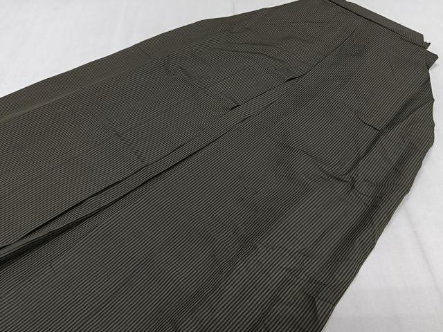 平和屋着物*夏物 男性 行灯袴 縦絽 縞 正絹 逸品 CABJ4202xi
