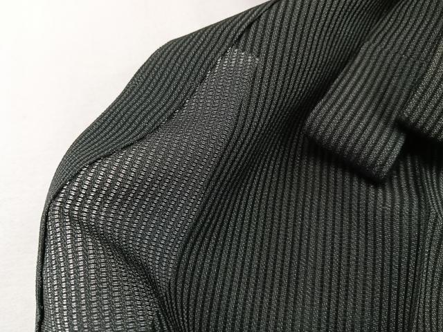 平和屋着物*夏物 男性 行灯袴 縦絽 縞 正絹 逸品 CABJ4205xi