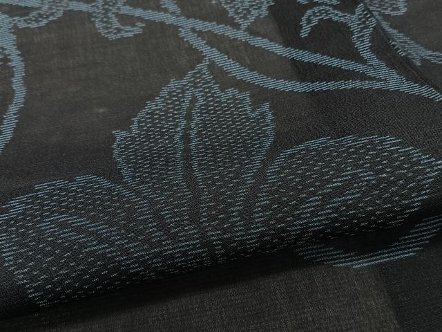 平和屋着物*夏物 本場大島紬 夏大島 更紗花唐草文 正絹 逸品 CABJ4215xi