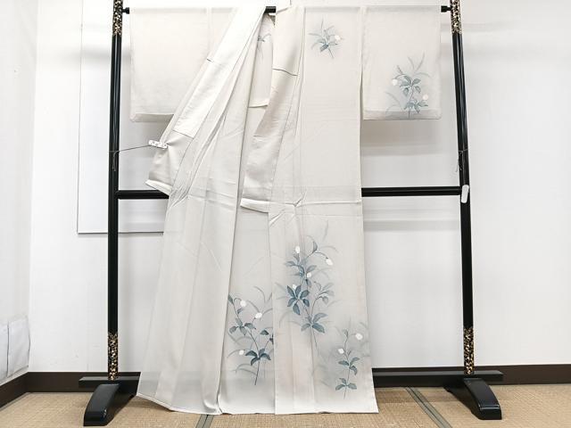 平和屋着物*夏物 訪問着 絽 友禅 枝草花文 正絹 逸品 CABJ4224xi