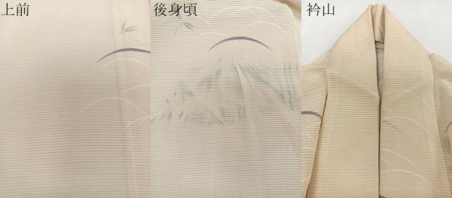 平和屋着物*夏物 小紋 絽 芝トンボ柄 正絹 逸品 CABJ4238xi
