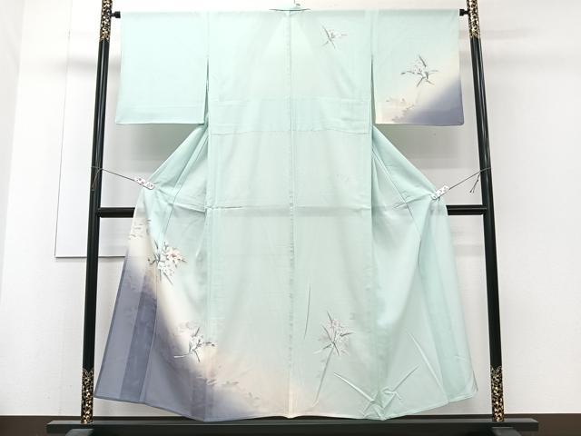 平和屋着物*夏物 訪問着 絽 手描き 草花文 正絹 逸品 CABJ4241xi