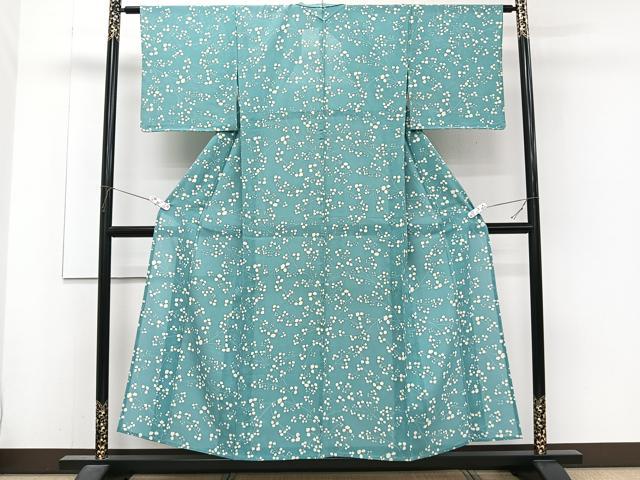 平和屋着物*夏物 小紋 絽 枝花文 正絹 逸品 CABJ4243xi
