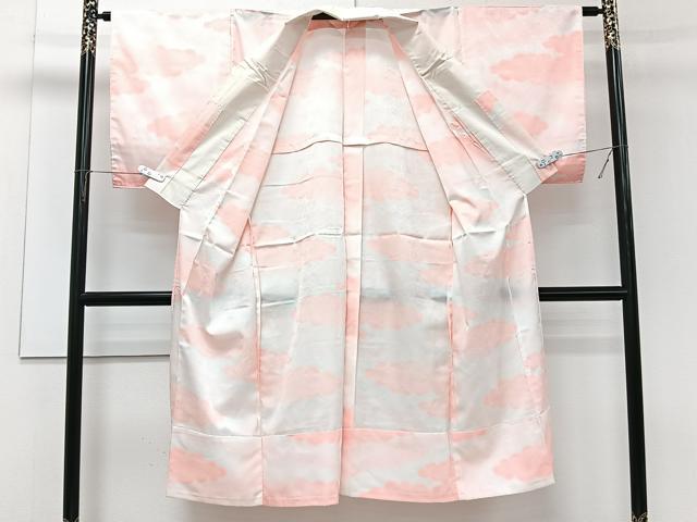 平和屋着物■長襦袢 無双仕立て 雲取り菊文 洗える着物 CABJ4246xi