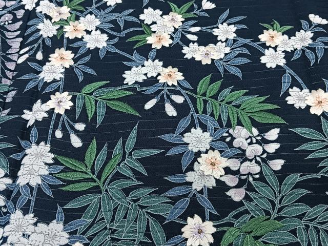平和屋着物*夏物 訪問着 絽 刺繍 枝垂れ花文 金銀彩 洗える着物 CABJ4249xi