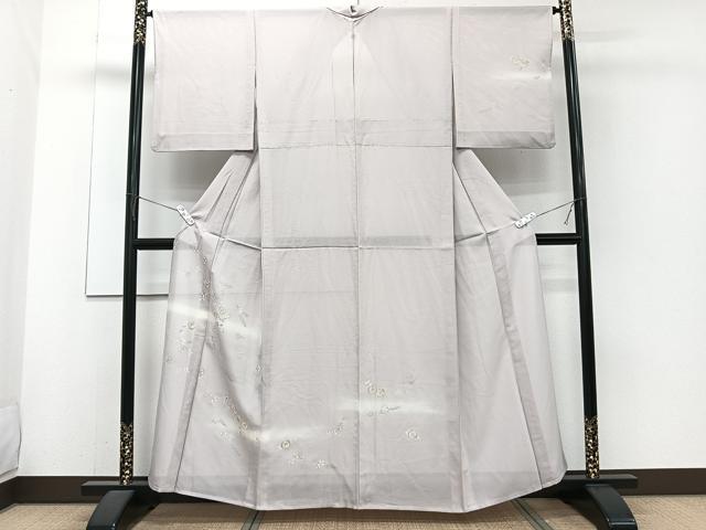 平和屋着物*夏物 訪問着 絽 萩花文 暈し染め 金彩 正絹 逸品 CABJ4256xi