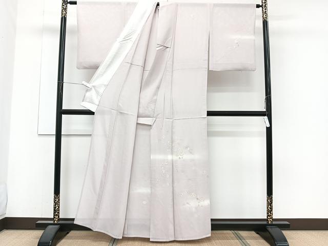 平和屋着物*夏物 訪問着 絽 萩花文 暈し染め 金彩 正絹 逸品 CABJ4256xi