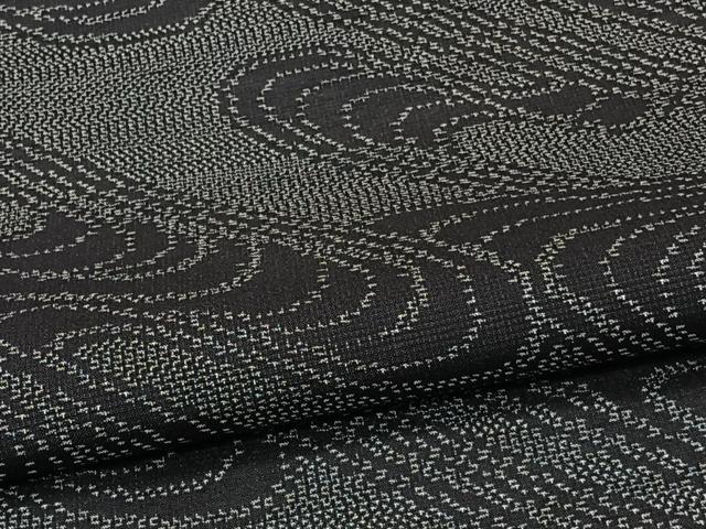 平和屋着物*夏物 本塩沢 夏塩沢 流水文 正絹 逸品 CABJ4261xi