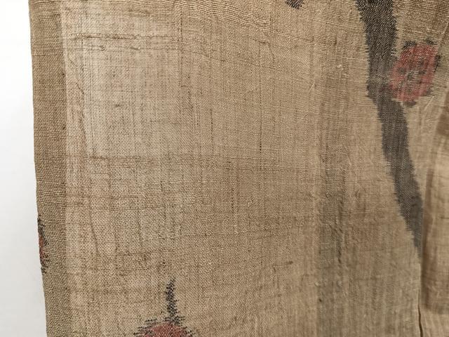 平和屋着物*夏物 本場小千谷縮 枝梅文 麻 逸品 CABJ4265xi