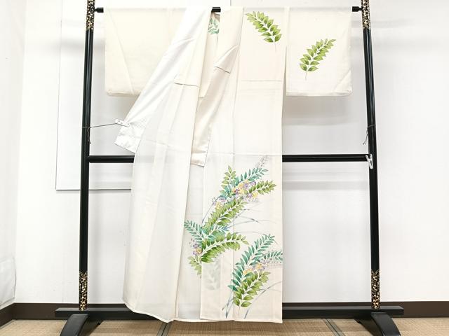 平和屋着物*夏物 訪問着 絽 枝草花文 金彩 正絹 逸品 CABJ4281xi