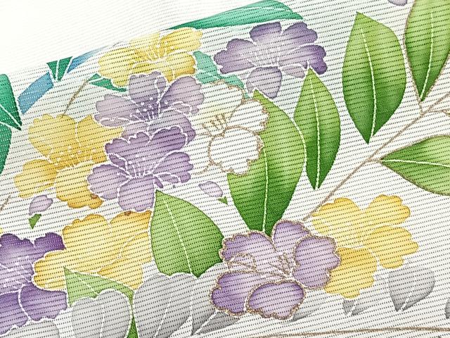 平和屋着物*夏物 訪問着 絽 枝草花文 金彩 正絹 逸品 CABJ4281xi