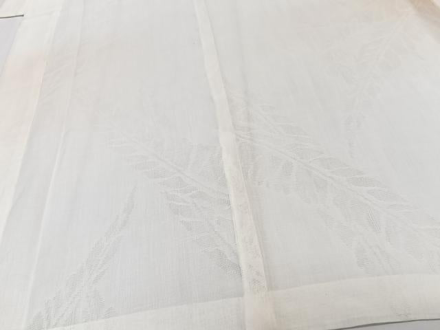 平和屋着物*夏物 長襦袢 枝草紋紗 白色 麻 逸品 CABJ4304xi