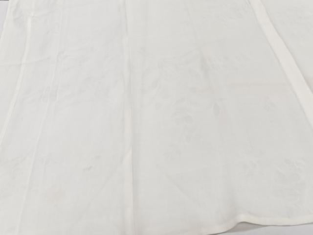平和屋着物*夏物 長襦袢 枝花紋紗 白色 麻 逸品 CABJ4305xi