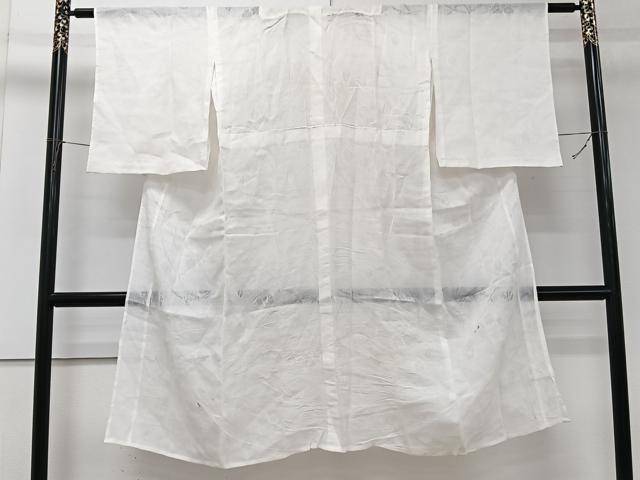平和屋着物*夏物 長襦袢 芝花紋紗 白色 麻 逸品 CABJ4307xi