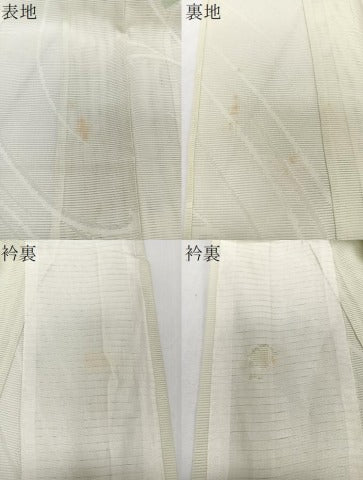 平和屋着物*夏物 小紋 絽 流水紋紗 草花文 正絹 逸品 CABJ4323xi