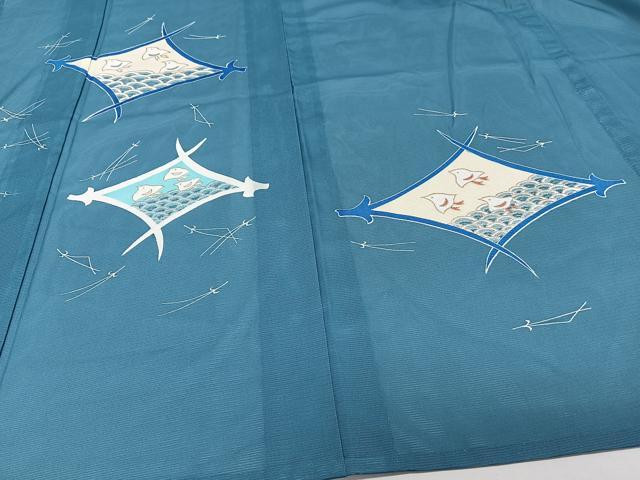 平和屋着物*夏物 色留袖 絽 こぼれ松葉青海波飛鳥文 金銀彩 洗える着物 CABJ4325xi