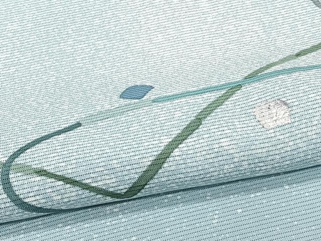 平和屋着物*夏物 訪問着 絽 駒刺繍 抽象文 銀彩 正絹 逸品 CABJ4383xi
