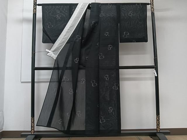 平和屋着物*夏物 紗紬 80亀甲 瓢箪文 正絹 逸品 CABJ4393xi