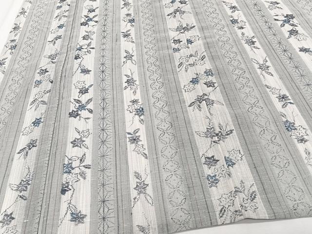 平和屋着物*夏物 紗紬 間道花文 正絹 逸品 CABJ4395xi