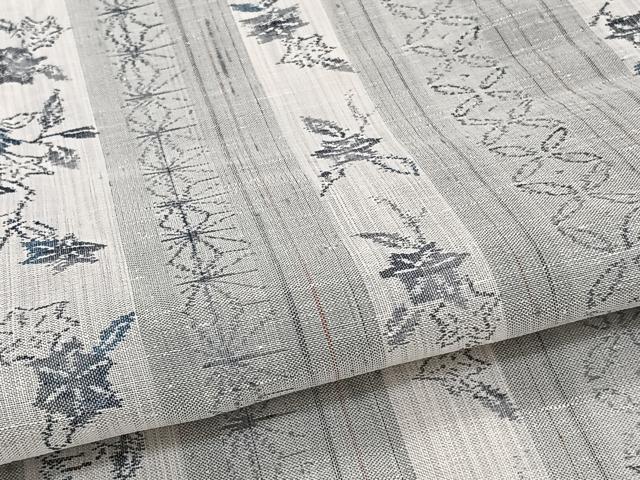 平和屋着物*夏物 紗紬 間道花文 正絹 逸品 CABJ4395xi