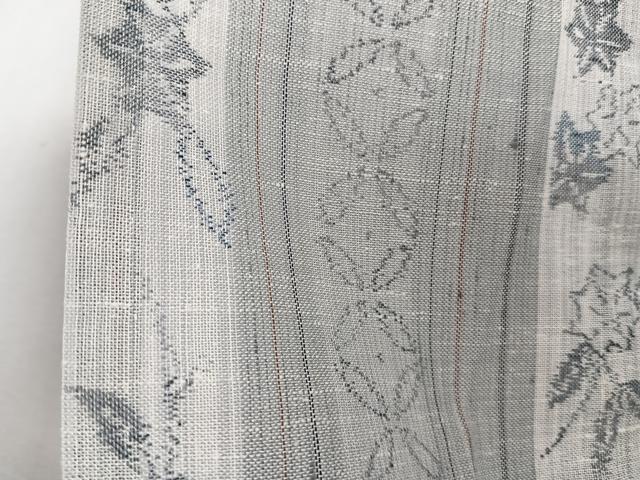 平和屋着物*夏物 紗紬 間道花文 正絹 逸品 CABJ4395xi