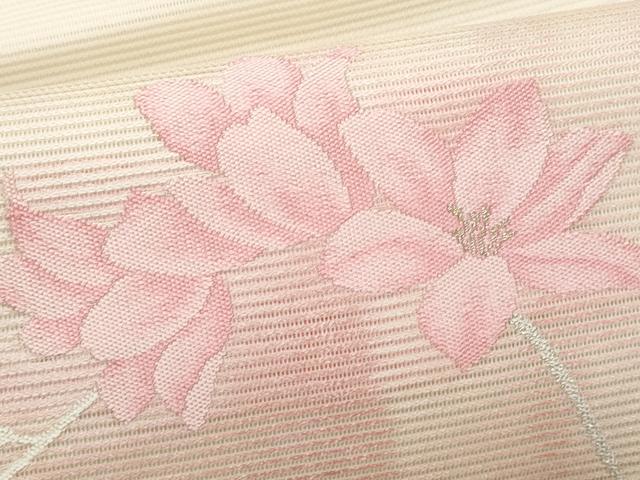 平和屋着物*夏物 九寸名古屋帯 枝花文 金銀糸 正絹 逸品 CABJ4407fb