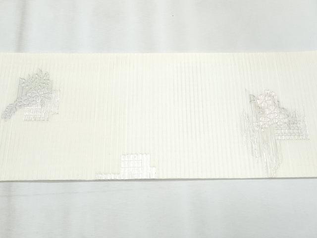 平和屋着物*夏物 九寸名古屋帯 源氏香草花文 正絹 逸品 CABJ4418fb
